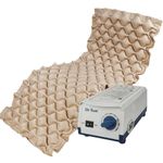 Dr Trust USA Anti-Decubitus Bubble Air Mattress for Patients, Bed Sores Prevention, Comfortable Sleep Inflatable Pad with Pump - 343 (Brown)