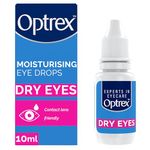 Optrex Moisturising Eye Drops for Dry Eyes, 10ml, Eye Drops, Dry Eyes, Eye Drops for Dry Eyes Contact Lenses, Provides Relief for Irritation, Moisturises Dry Eyes, Eyes, Irritations and Inflammations