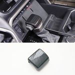 NEOLVZT New Interior Gearshift Knob Boots Cover Trim for Toyota Sequoia Tundra 2023 (Carbon Fiber Color)