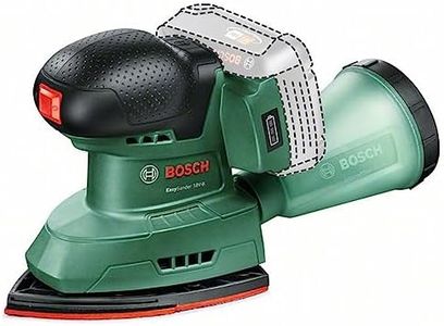 Bosch 18V Cordless Multi Detail Sander Without Battery, 3 Sanding Sheets Inc, Dust Box, Rotatable Plate (EasySander 18V-8). Made in Europe