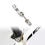 Lohas Select Bike Alloy Seat Post Quick Release Pin Bike Seat Clamp Quick Release Seatpost Quick Release (Silver)