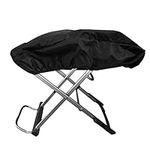 SAVITA BBQ Grill Cover, Heavy Duty Portable Grill Cover Black BBQ Grill Cover Waterproof Fabric and Adjustable Hem Grill Cover for Weber 9010001 Traveler Barbecue Portable Gas Grill