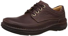 Clarks Men's Nature Three Derbys,Mahogany Leather, 9 UK