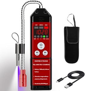 Combustible Gas & Refrigerant Leak Detector, Aprvtio WJL-6000PRO Combine Gas Tester with Loud Alarm, Measures PPM%LEL 1800mAh Rechargeable Battery for R454B R410A A2L Propane Methane