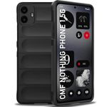 TheGiftKart Liquid Silicon Back Cover Case for Nothing CMF Phone 1 5G | Shockproof Military Grade Protection | Micro-Fibre Cloth On Inner Side | Anti-Slip Grip CMF Phone 1 5G Back Cover (TPU, Black)