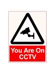 999Store under surveillance camera sign office supplies sunboard you are on cctv camera sign board sticker signage sign board red (20X15 Cm)