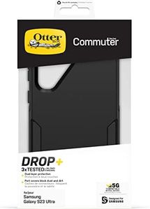 Otterbox Commuter Series Phone Case for Samsung Galaxy S23 Ultra, Black
