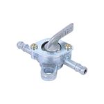 Fuel Tank Valve, Aluminium Inline Fuel Tap 1/4 Motorcycle Inline Fuel Tap Scooter Fuel Shut Off Valve for 90Cc 110Cc 120Cc 125Cc 140Cc Pit Dirt Quad Motorcycle Bike Dirt Bike Go Kart ATV