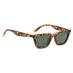 ROYAL SON Vintage Trendy Polarized Fashion Leopard/Tortoise Sunglasses For Men Women - Green - Small, Square, Medium