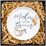 Mother of the Groom Gifts – Ring Dish with Gift Box and Card, Wedding Day Gift for Mom from Son, by Amy Holt Bridal