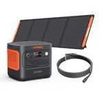 Jackery Explorer 2000V2 Portable Power Station + 200W Solar Panel + 5M Extension Cable, 2040Wh LiFePO4, 2000W AC & 100W USB-C Output, 1-Hour Fast Charge, Solar Generator for Camping & Emergency Backup