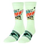 Odd Sox Pepsi Mountain Dew Merchandise Funny Crew Socks Men's, Assorted Styles, Mountain Dew Baja Blast, Large