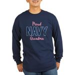 CafePress Proud Navy Grandma Long Sleeve Dark T Shirt Unisex Cotton Long Sleeve T-Shirt