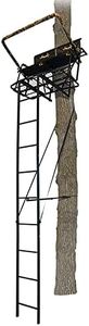 Muddy MLS2800 Rebel 2.5 17' Ladder Tree Stand, Lumbar Style 1.5 Seat Design for Big Game/Shooting/Hunting