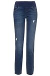 Ex Highstreet Womens Blue Vintage Maternity Jeans (14)