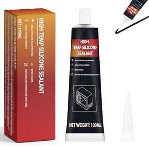INNOVAYOU 100ml Black Oven Heat Resistant Glue, High Temperature Adhesive Fixes Cracks High Temperature Resistance, High Temp Glue Suitable for Oven, Grill, Microwave