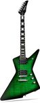 WestCreek Revenge Solid Body Electric Guitar, Heavy Metal Guitar, Right Handed, Alnico Humbucker Pickups, Rounded End Jumbo Frets, Bone nut, Rosewood Fingerboard, Mahogany Body (Green)