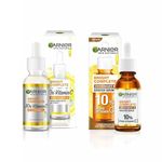 Garnier 30X Vitamin C Day + 10% Vitamin C Night Serum Combo - Wake Up to 73% Brighter Skin, Reduces Dark Spots & Promotes Even Skin Tone, Suitable for all Skin Types, 30+30ml