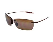 Maui Jim Sunglasses - (Maui Ji Lighthouse Polarized Rimless Sunglasses, Rootbeer, 65 mm