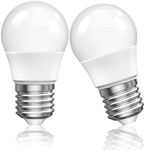 Lamptobe E27 LED Bulb 5W, E27 LED Light Bulb Cool White 5000k, A15 LED Bulb SES E27 Screw Bulb for Living Room, Bedroom, Kitchen, 40W Equivalent, Non Dimmable(2 PCS)