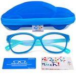 SEEAFUN Blue Light Glasses for Kids Girls Boys with Cute Car Case, UV400 Protection, Anti Blue Ray Age3-12