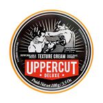Uppercut Deluxe, Texture Cream, Re-workable, Pliable Hold, Natural Finish, Texture Cream For Men 100g