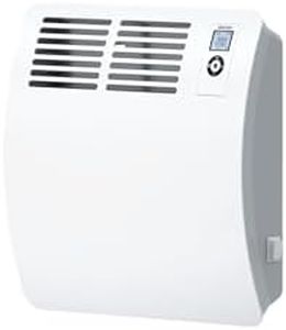 STIEBEL ELTRON Wall mounted convector, electric heater CON 10 Premium U, 1000 W for about 10 sqm, 7-day + 120-minute timer, frost + overheating protection, open window detection, Lot 20 compliant, alu