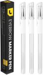 LIUDEX | 3pcs Skin Marker Pen | Eyebrow PMU Microblading Outline Pencil | Felt Pen White Brow Position Mapping Pencil White Marker Pen Beauty SPMU | Permanent Makeup Position Mark Tools