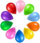 PREXTEX 125 Party Balloons 12 Inch - 10 Assorted Rainbow Colors Bulk Pack - Premium Rainbow Balloons, Strong Latex Balloons for Birthday Party Decor, Arch, and Event Decorations, Helium Quality