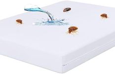 IMFAA Fully Zipper Encasement Anti Bug Bed, Anti allergy and fully waterproof Double Mattress Protector Cover Encasement with Zipped. (Double(137x190+40) Cm)