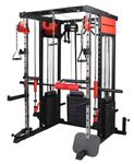 Strongway Multi Gym Smith Machine with Weights - Multifunction Home Gym (265.5KG - Standard)