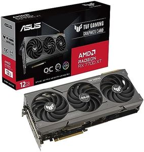 ASUS TUF Gaming Radeon RX 7700 XT OC Edition 12GB GDDR6 Gaming Graphics Card (AMD Radeon RX7700XT, PCIe 4.0, 1x HDMI 2.1, 3X DisplayPort 2.1, TUF-RX7700XT-O12G-GAMING)