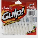 Berkley GMIG3-PW-X Gulp Minnow Grub, Pearl White, 3-Inch