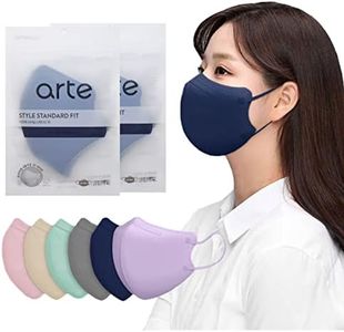 VATTNIG [10 Pcs] Korea Face Mask for Adults – Bird Beak type 2D Protective Health Face Mask for Dust and Smoke – 4-Layer Protective Filter – Ideal Fit for Comfortable Wear - Navy