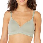 Warner's Women's Blissful Benefits Super Soft Wireless Lightly Lined Comfort Bra Rm1691w, Seagrass, 40C