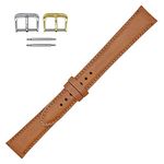 Real Leather Creations Made in the USA - Montana Genuine Leather – Big and Tall Long Watch Bands Straps - American Factory Direct - For Vintage and Newer Watches, Tan, 18mm LONG Length for Larger Wrists, American