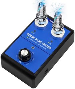 Spark Plug Tester Tool for All Engines Vehicles Car Automotive Ignition Testers Engine Ignition Coil Tester 0 to 6000rpm with Dual Holes 13MM Spark Plug Socket