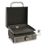 Blackstone Stainless Steel Propane Gas Portable, Flat Top Griddle Frill Station for Kitchen, Camping, Outdoor, Tailgating, Tabletop, Countertop – Heavy Duty & 12, 000 BTUs, 17 Inch, Black