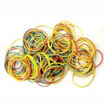 Rubber Elastic Bands Stretchable Thick 5 Assorted Colors Strong Bands Stationery Accessory High Elasticity 100g Synthetic Rubber Bands For School Home Office Handcrafts 300PC (RUBBER)