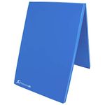 ProsourceFit Bi-Fold Folding Thick Exercise Mat 6’x2’ with Carrying Handles for MMA, Gymnastics Core Workouts, Blue