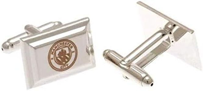 Manchester City F.C Silver Plated Cufflinks Official Merchandise