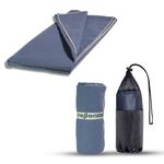 Tressential Compact & Ultra Soft Microfiber Camping Travel Towel | Quick Dry Towel-Super Absorbent & Lightweight for Sports, Beach, Gym, Backpacking, Hiking and Yoga (70 x 150 cm, Navy Blue)