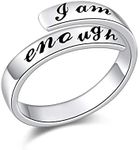 925 Sterling Silver Ring "I am enou