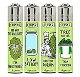 Clipper Lighter 4 Pack Think Green