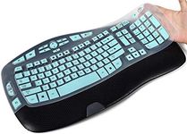 CaseBuy Keyboard Cover for Logitech K350 Wireless Wave Keyboard, Logitech MK550 MK570 Keyboard Accessories, Ultra Thin Logitech Keyboard Cover Protector, Mint