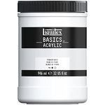 Liquitex Basics Acrylic Paint, Titanium White, 946 ml Pot