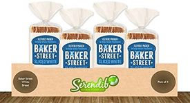 Baker Street White Bread | Pack of 4 | 550g each | Cleverly Packed for Long Life Freshness | Pre-Sliced