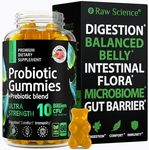 Probiotic Prebiotics Fiber Gummies Supplement - Digestive & Immune Support, Bacillus Subtilis, Coagulans, Probiotics for Women & Men Digestive Health - Fiber Gummies for Adults, Gut Health, 60 Gummies