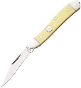 Bear & Son Cutlery C319 Delrin One Blade Peanut Knife, 2 7/8", Yellow