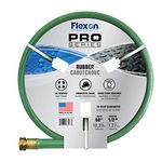 Flexon 1/2" x 60ft Premium Green Rubber Garden Hose